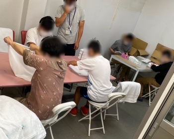 タオル加工作業 就労支援 ぽじしょん