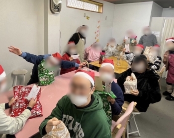 イベント Xmas会 就労支援 ぽじしょん